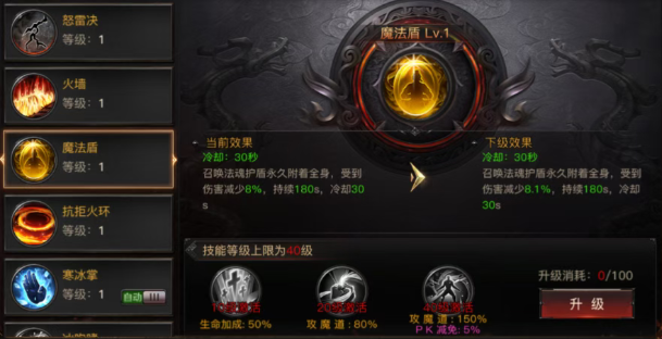 烈焰觉醒法师魔法盾